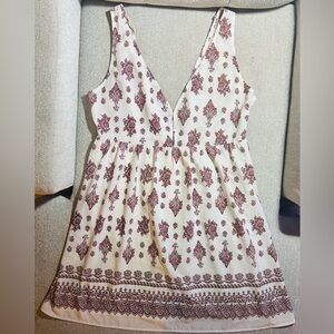 Beyond the Radar Boho Mini Dress with Back Tassels